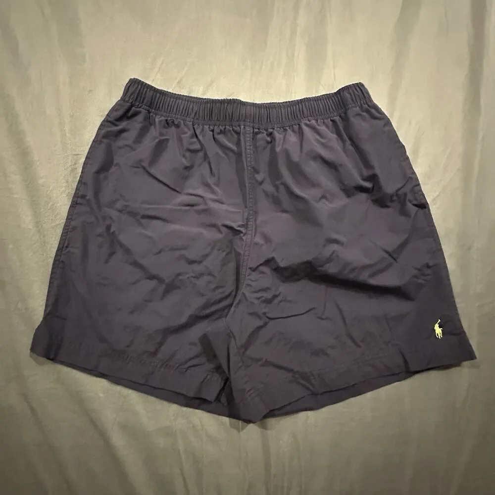 Vintage Polo Sport Ralph Lauren Board Shorts Mens L Navy Mesh Lined Y2K 2000s